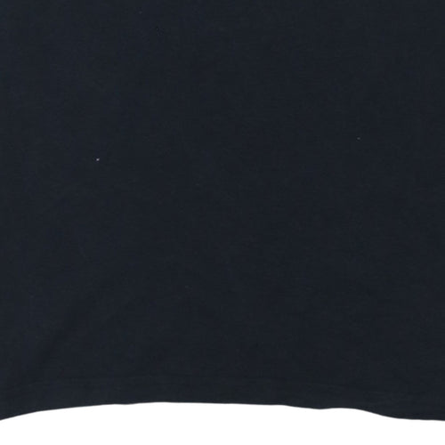 Lee Men's Black Cotton Crew Neck Short Sleeve T-Shirt Size L