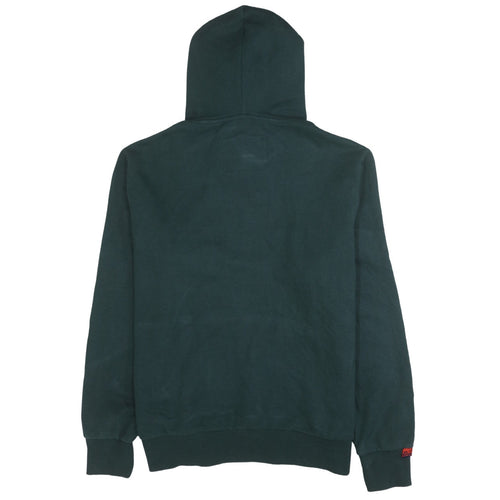 Superdry Men's Green Pullover Hoodie M Graphic Print Logo