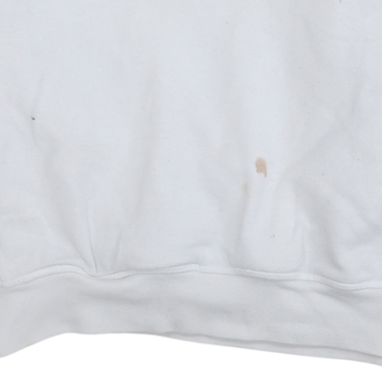 Reebok Men’s White Pullover Hoodie Size M Logo Fleece Sweatshirt