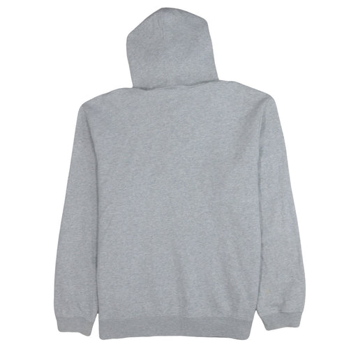 GAP Men’s Grey Pullover Hoodie L Logo Fleece Sweatshirt