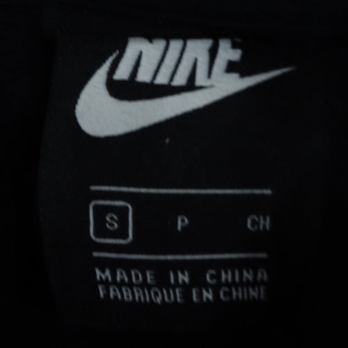 Nike Men's Black Small Pullover Hoodie Sweatshirt with Logo