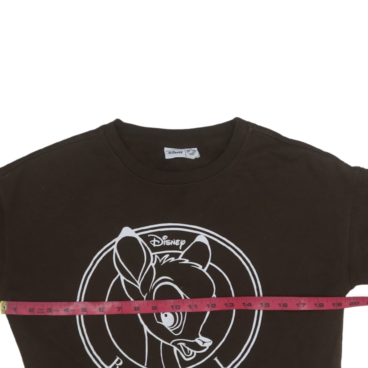 Disney Women Brown Bambi Graphic Pullover Sweatshirt XS