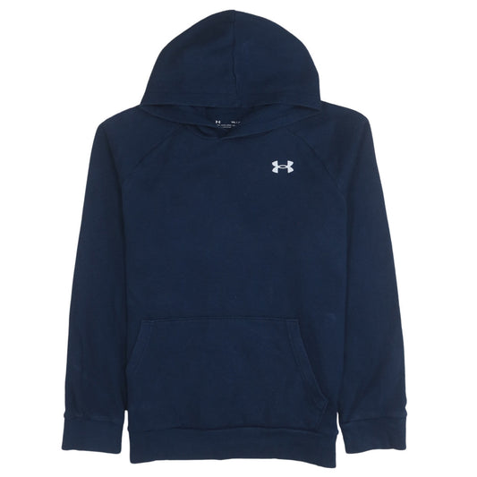 Under Armour Teens Blue Pullover Hoodie XL Relaxed Fit Fleece