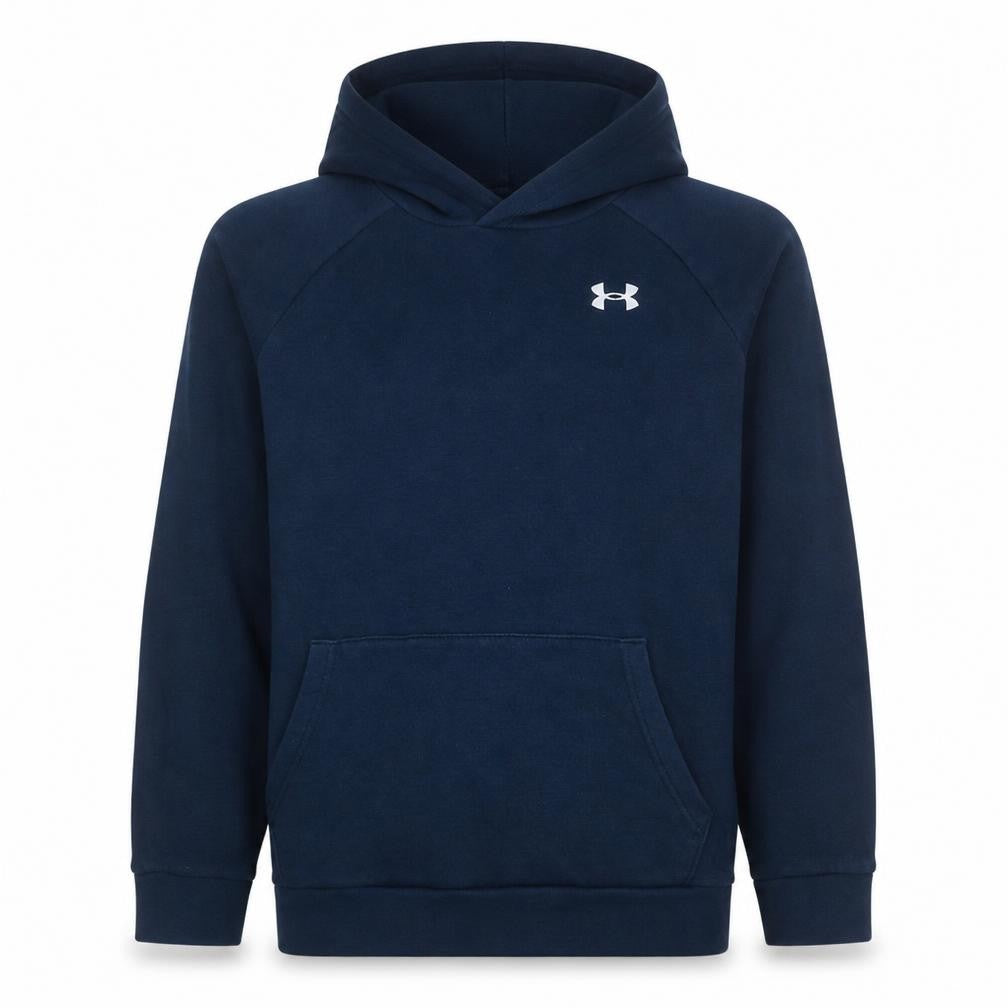 Under Armour Teens Blue Pullover Hoodie XL Relaxed Fit Fleece