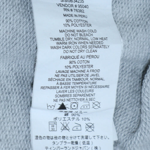 Timberland Men's Grey Full Zip Hoodie S Outdoor Logo Sweatshirt