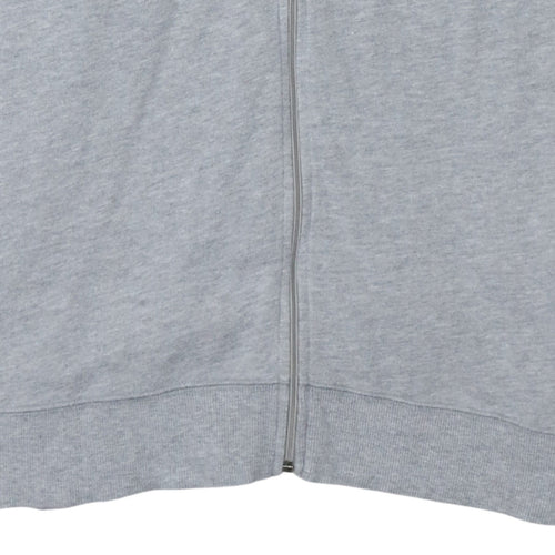 Timberland Men's Grey Full Zip Hoodie S Outdoor Logo Sweatshirt