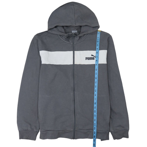 Puma Men's Grey Full Zip Hoodie XL Sportswear Sweatshirt