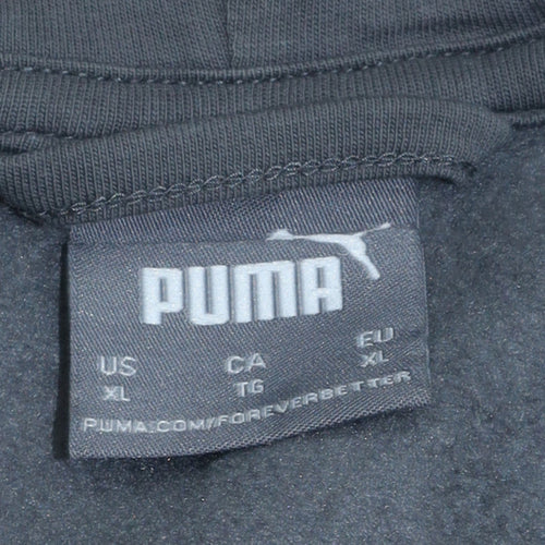 Puma Men's Grey Full Zip Hoodie XL Sportswear Sweatshirt