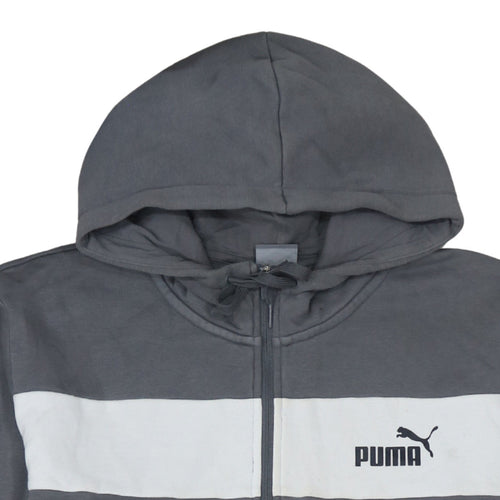 Puma Men's Grey Full Zip Hoodie XL Sportswear Sweatshirt