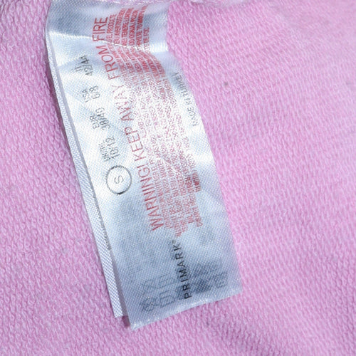SmileyWorld Women Pink Graphic Print Pullover Sweatshirt Size S