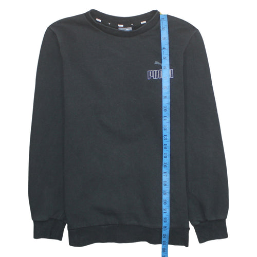 Puma Womens Black XS Crew Neck Pullover Sweatshirt