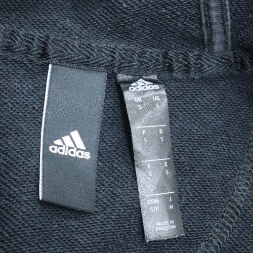 Adidas Men's Black Full Zip Hoodie Jacket Size S Regular Fit