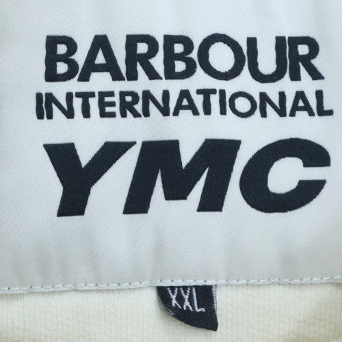 Barbour International YMC Men's White XXL Cotton Crew Neck Sweatshirt
