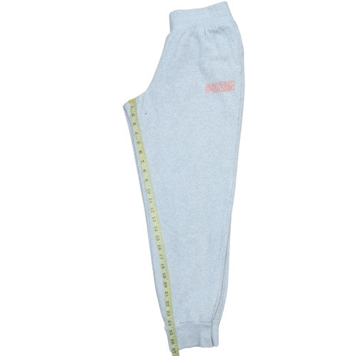 Puma Womens Grey Fleece Sweatpants Medium Regular Fit