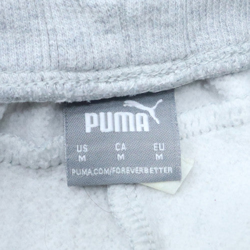Puma Womens Grey Fleece Sweatpants Medium Regular Fit