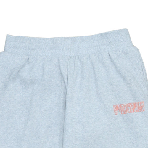 Puma Womens Grey Fleece Sweatpants Medium Regular Fit