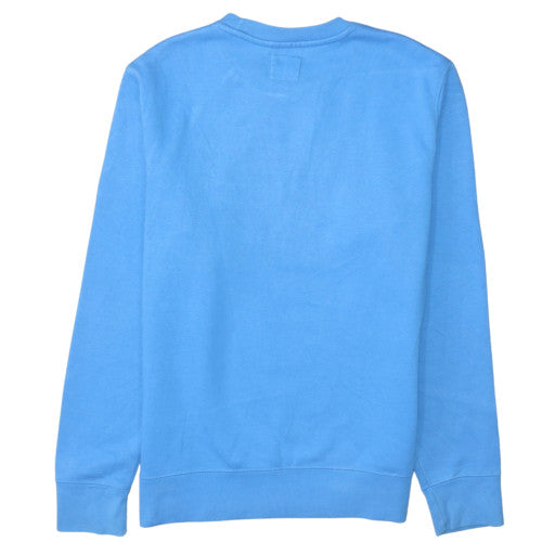 Champion Mens Blue Small Pullover Sweatshirt Crew Neck Fleece Logo