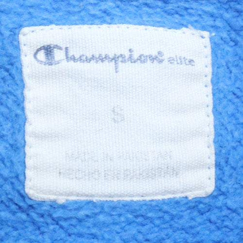 Champion Mens Blue Small Pullover Sweatshirt Crew Neck Fleece Logo