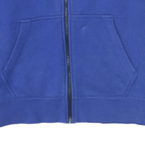 Nike Men's Blue Full Zip Hoodie Size L Fleece Sweatshirt
