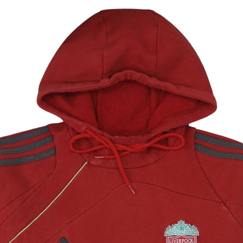Adidas Men’s Red Liverpool FC Pullover Hoodie M Vintage Sportswear