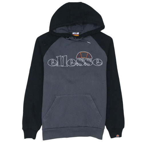 Ellesse Men’s Grey Pullover Hoodie Size S Sports Fleece Sweatshirt