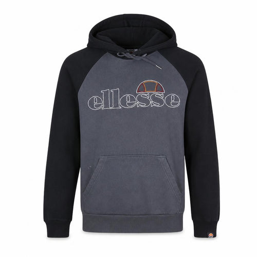 Ellesse Men’s Grey Pullover Hoodie Size S Sports Fleece Sweatshirt