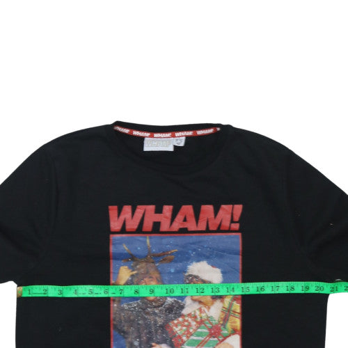 Wham Women's Black Christmas Long Sleeve T-Shirt Size S