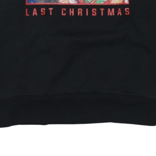 Wham Women's Black Christmas Long Sleeve T-Shirt Size S