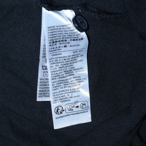 Levi's Men's Black Cotton Standard Polo Shirt Size M