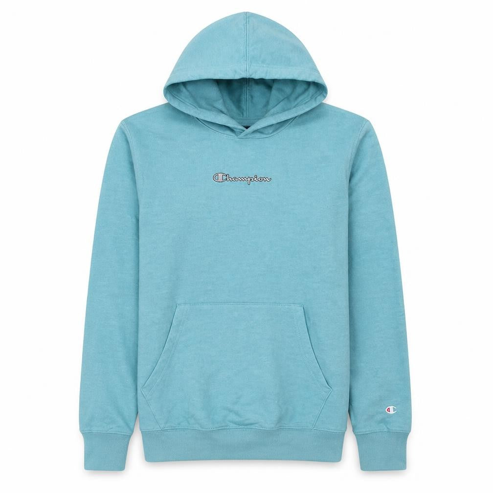 Champion Girls Blue Pullover Hoodie X-Large 13-14 Years Cotton Blend
