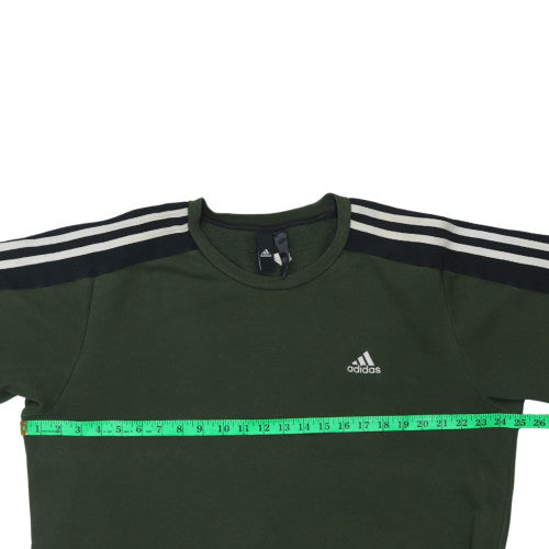 Adidas Men’s Green Crew Neck Pullover Sweatshirt M