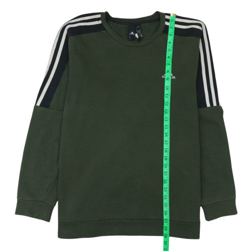 Adidas Men’s Green Crew Neck Pullover Sweatshirt M
