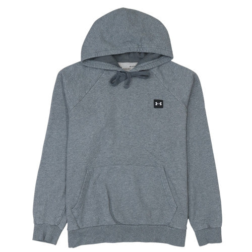 Under Armour Men's Grey Hoodie Medium Pullover Loose Fit Fleece