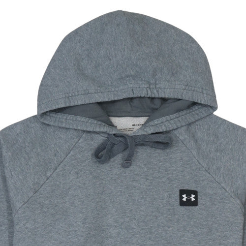 Under Armour Men's Grey Hoodie Medium Pullover Loose Fit Fleece