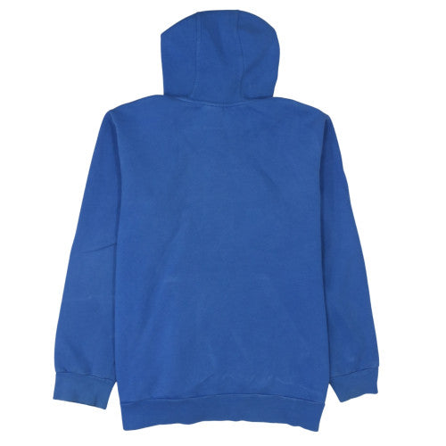 Adidas Men’s Blue Pullover Hoodie L Logo Fleece Sweatshirt