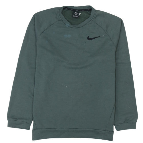 Nike Men's Green Dri-Fit Pullover Crew Neck Sweatshirt Size M