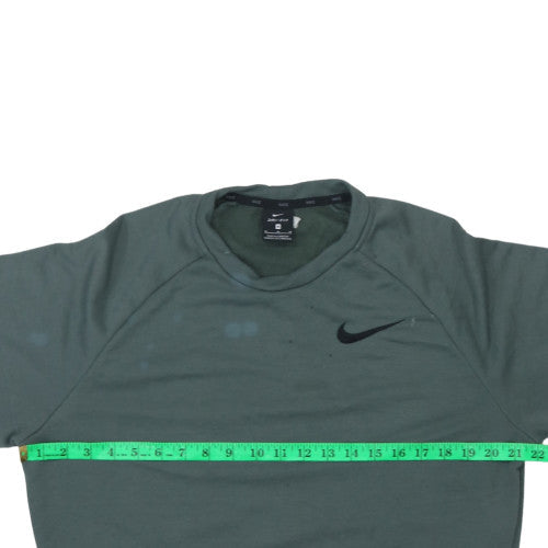 Nike Men's Green Dri-Fit Pullover Crew Neck Sweatshirt Size M