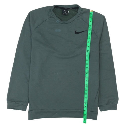 Nike Men's Green Dri-Fit Pullover Crew Neck Sweatshirt Size M