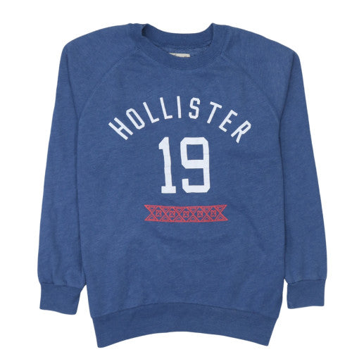 Hollister Women's Blue XS Crew Neck Pullover Sweatshirt