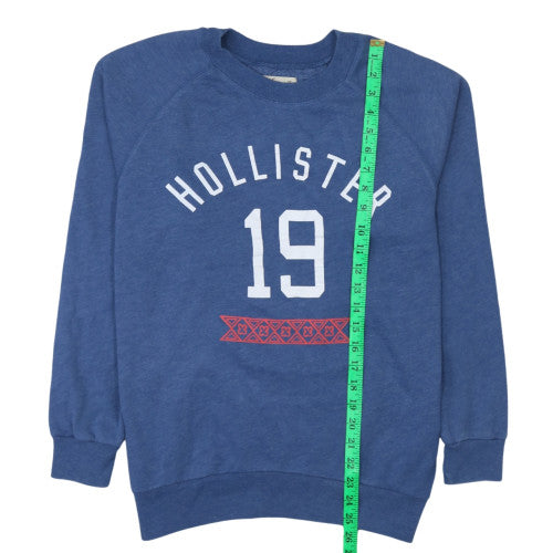Hollister Women's Blue XS Crew Neck Pullover Sweatshirt