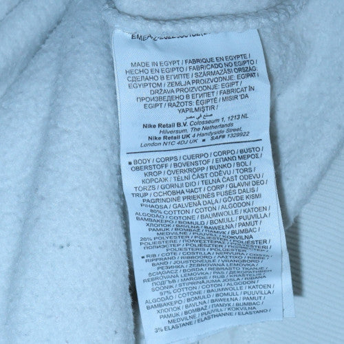 Nike Men's White Pullover Sweatshirt S Crew Neck Graphic Retro