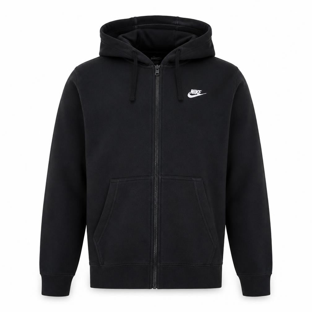 Nike Men's Black Full Zip Fleece Hoodie Size M