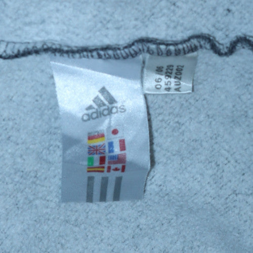 Adidas Womens Grey Pullover Hoodie Sweatshirt Size 10 Casual Logo
