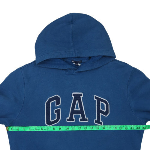 GAP Men’s Blue Pullover Hoodie L Classic Logo Fleece Sweatshirt