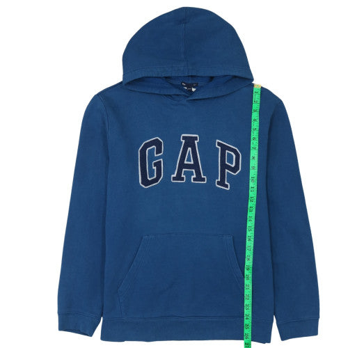 GAP Men’s Blue Pullover Hoodie L Classic Logo Fleece Sweatshirt
