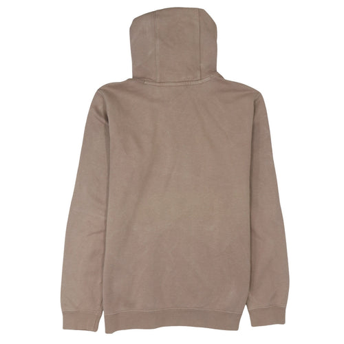 Nike Women’s Beige Pullover Hoodie M Cotton Blend Logo Sweatshirt