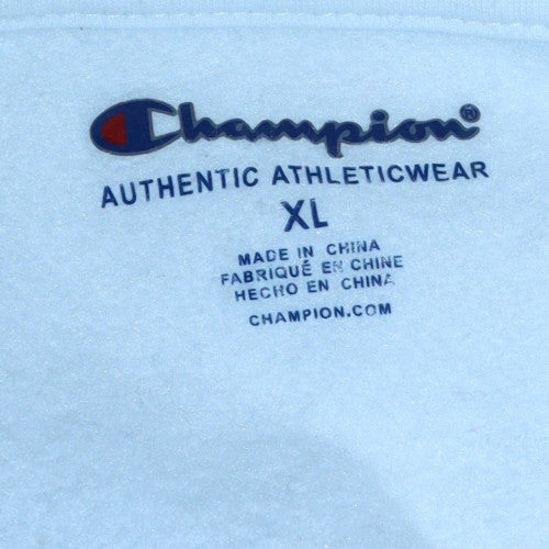 Champion Women's White XL Pullover Sweatshirt with Logo Embroidery