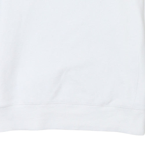 Champion Women's White XL Pullover Sweatshirt with Logo Embroidery