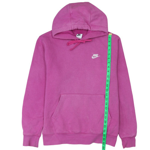 Nike Women Pink Pullover Hoodie Medium Fleece Casual Sweatshirt