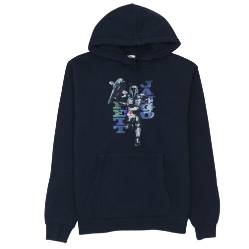 Disney Men’s Blue Graphic Pullover Hoodie - Size M - Regular Fit